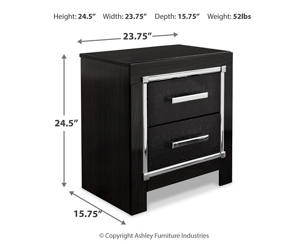 Kaydell  Upholstered Panel Storage Bed With Mirrored Dresser, Chest And 2 Nightstands