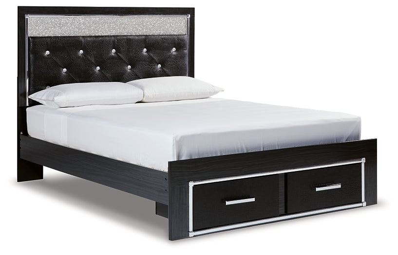 Kaydell  Upholstered Panel Storage Bed With Dresser