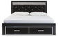 Kaydell  Upholstered Panel Storage Platform Bed With Dresser