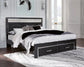 Kaydell  Upholstered Panel Storage Platform Bed With Mirrored Dresser, Chest And 2 Nightstands