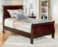 Alisdair  Sleigh Bed With Mirrored Dresser And 2 Nightstands