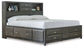 Caitbrook  Storage Bed With 8 Drawers With Dresser And Chest