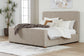 Dakmore  Upholstered Bed With Mirrored Dresser, Chest And 2 Nightstands