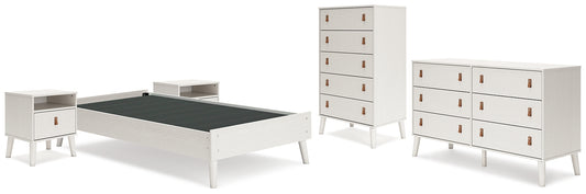 Aprilyn  Platform Bed With Dresser, Chest And 2 Nightstands