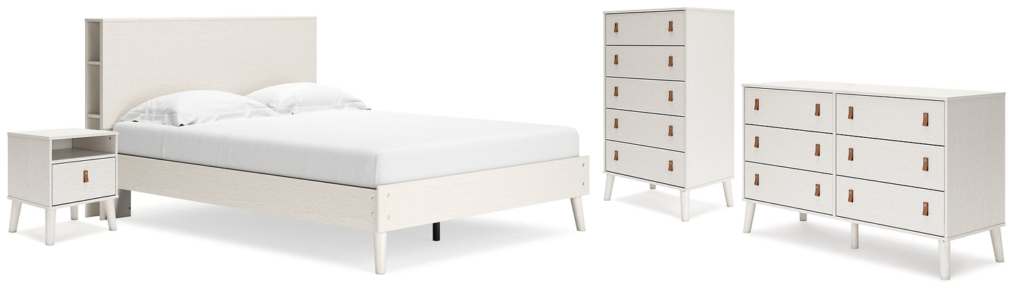 Aprilyn  Bookcase Bed With Dresser, Chest And Nightstand