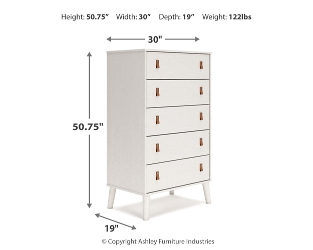 Aprilyn  Bookcase Bed With Dresser And Chest