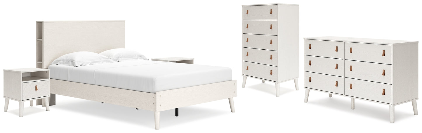 Aprilyn  Bookcase Bed With Dresser, Chest And 2 Nightstands