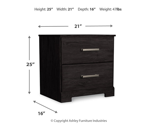 Belachime  Panel Bed With Mirrored Dresser And Nightstand