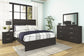 Belachime  Panel Bed With Mirrored Dresser And Nightstand