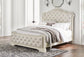 Arlendyne  Upholstered Bed With Mirrored Dresser