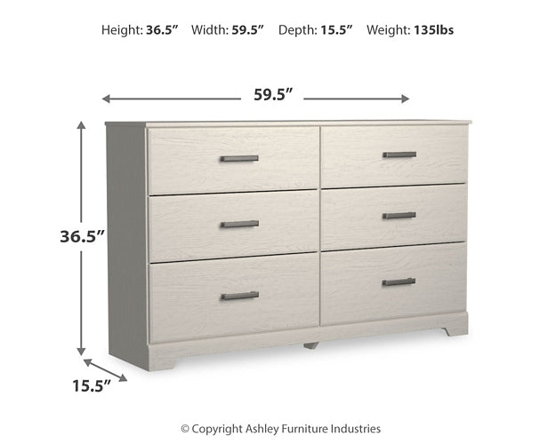 Stelsie  Panel Bed With Dresser