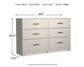 Stelsie  Panel Bed With Dresser