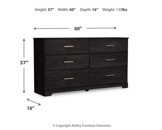 Belachime  Panel Bed With Dresser