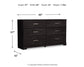 Belachime  Panel Bed With Dresser