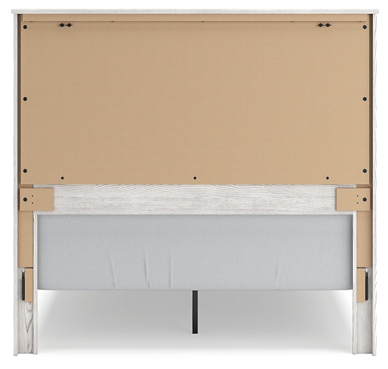 Gerridan  Panel Bed With Mirrored Dresser