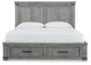 Russelyn California  Storage Bed With Mirrored Dresser, Chest And 2 Nightstands