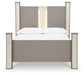 Surancha  Poster Bed With Mirrored Dresser