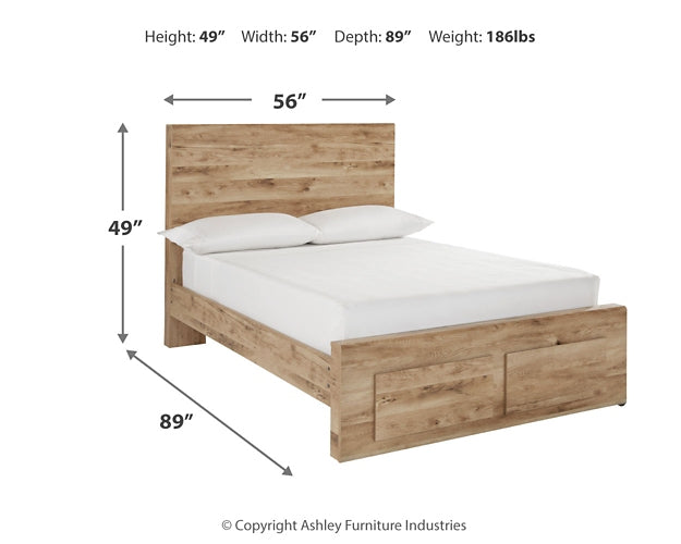 Hyanna  Panel Storage Bed With Mirrored Dresser