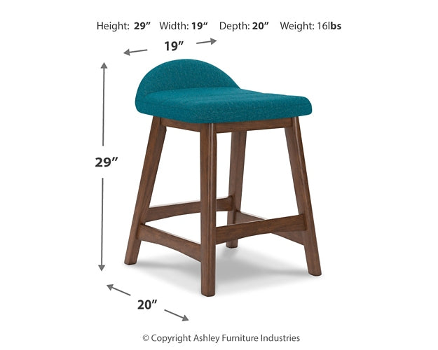 Lyncott Counter Height Dining Table and 4 Barstools