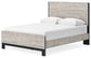 Vessalli  Panel Bed With Mirrored Dresser, Chest And 2 Nightstands