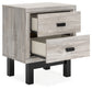 Vessalli  Panel Bed With Mirrored Dresser And Nightstand