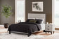 Vessalli  Panel Bed With Mirrored Dresser, Chest And 2 Nightstands