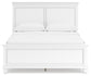 Fortman  Panel Bed With Mirrored Dresser, Chest And 2 Nightstands