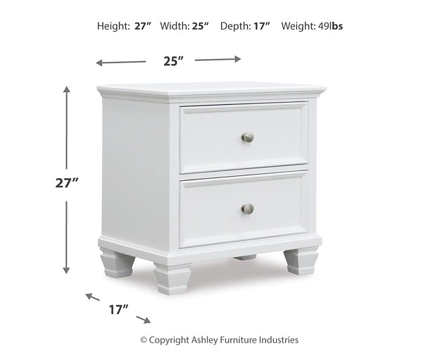 Fortman  Panel Bed With Mirrored Dresser, Chest And 2 Nightstands