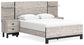 Vessalli  Panel Bed With Mirrored Dresser And Chest