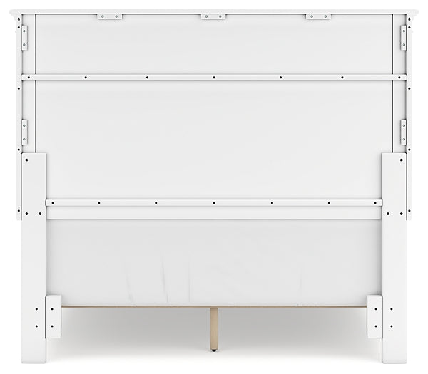 Fortman  Panel Bed With Mirrored Dresser, Chest And 2 Nightstands