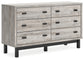 Vessalli  Panel Bed With Dresser