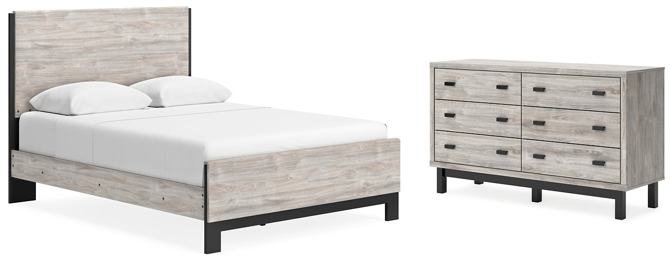 Vessalli  Panel Bed With Dresser