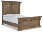 Markenburg  Panel Bed With Mirrored Dresser