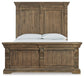 Markenburg  Panel Bed With Mirrored Dresser