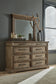 Markenburg  Panel Bed With Mirrored Dresser