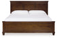 Danabrin  Panel Bed With Mirrored Dresser