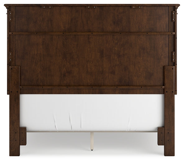 Danabrin  Panel Bed With Mirrored Dresser