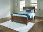 Danabrin  Panel Bed With Mirrored Dresser