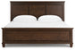 Danabrin California  Panel Bed With Mirrored Dresser