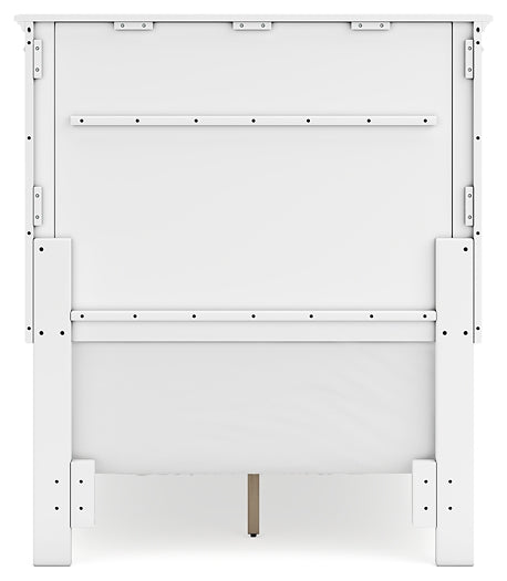 Fortman  Panel Bed With Mirrored Dresser