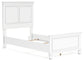 Fortman  Panel Bed With Mirrored Dresser, Chest And 2 Nightstands