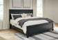 Lanolee  Panel Bed With Mirrored Dresser And 2 Nightstands