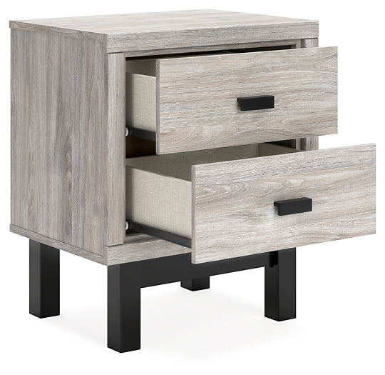 Vessalli  Panel Headboard With Mirrored Dresser And 2 Nightstands