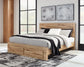 Hyanna  Panel Storage Bed With Mirrored Dresser