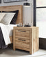 Hyanna  Panel Headboard With Mirrored Dresser And Nightstand