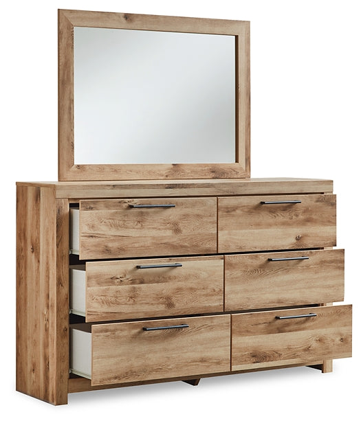 Hyanna  Panel Headboard With Mirrored Dresser, Chest And Nightstand