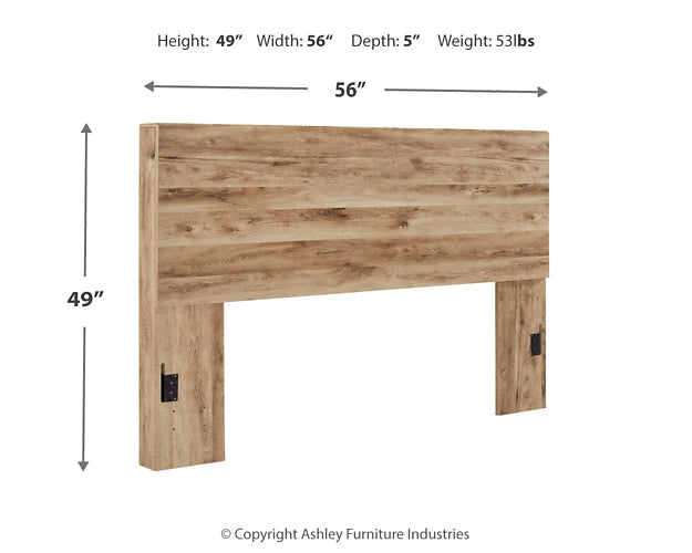 Hyanna  Panel Headboard With Mirrored Dresser