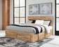 Hyanna  Panel Storage Bed With Mirrored Dresser, Chest And 2 Nightstands