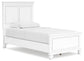 Fortman  Panel Bed With Mirrored Dresser And 2 Nightstands