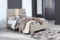 Surancha  Panel Bed With Mirrored Dresser And Nightstand